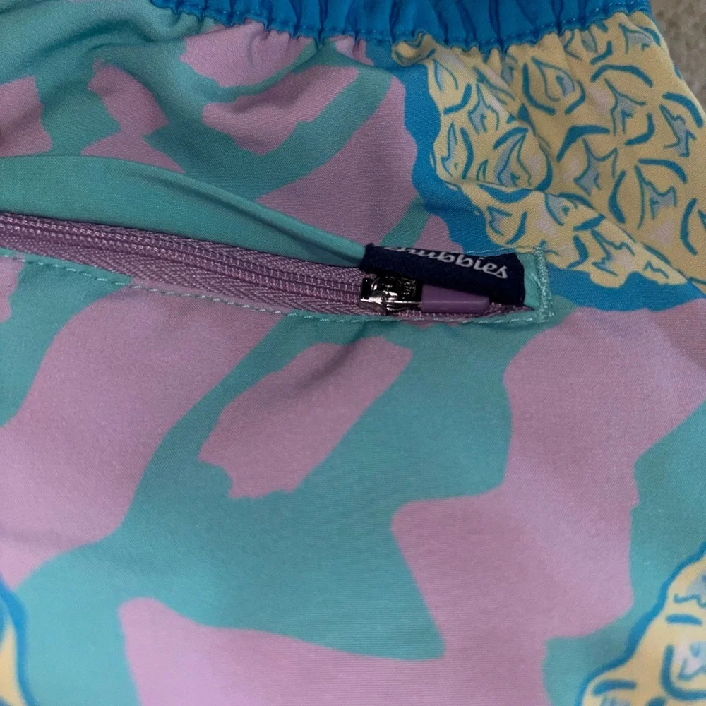 chubbies Pineapple Print Swim Shorts - Aqua Purple